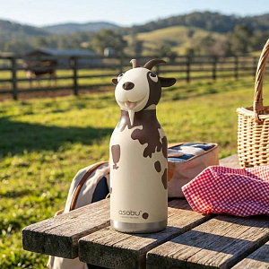 Бутылка-термос для напитков Asobu "Bestie", козленок, 460 мл